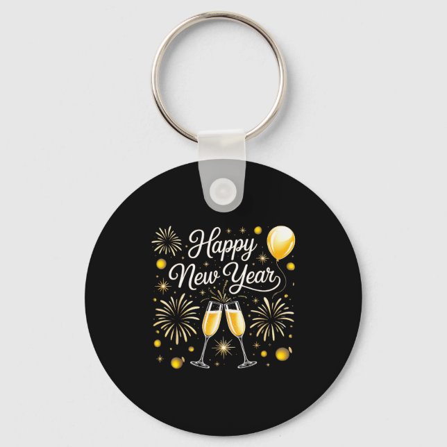 Llavero Happy New Year 2026 Celebration Design With Champa (Anverso)