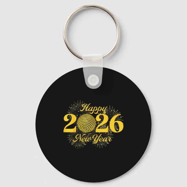 Llavero Happy New Year 2026 Countdown Party Trip Matching  (Anverso)