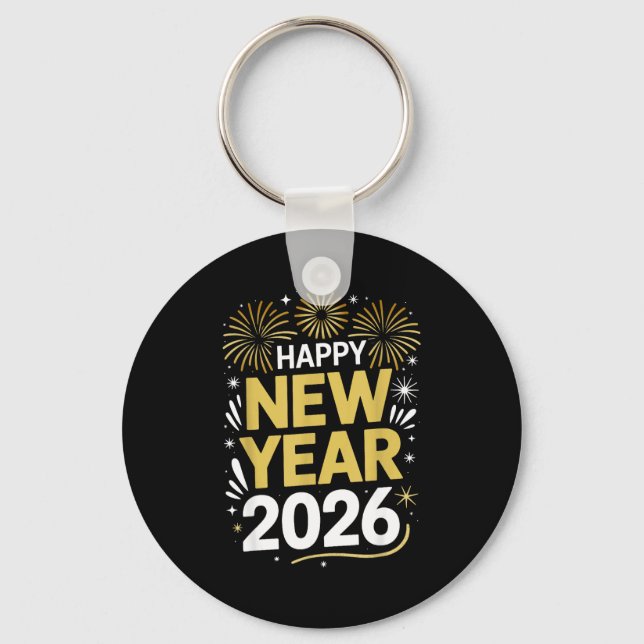 Llavero Happy New Year 2026 - New Year's Eve 2026  (Anverso)