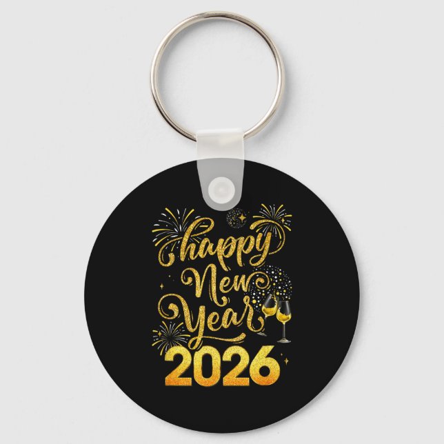 Llavero Happy New Year 2026 Party New Years Eve Holiday  (Anverso)