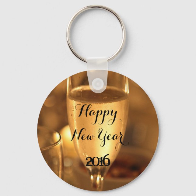 Llavero Happy New Year Keychain de RoseWrites (Anverso)