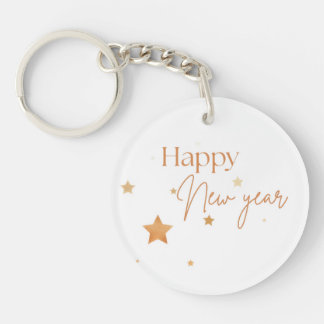 Llavero Happy New Year Quote Keychain
