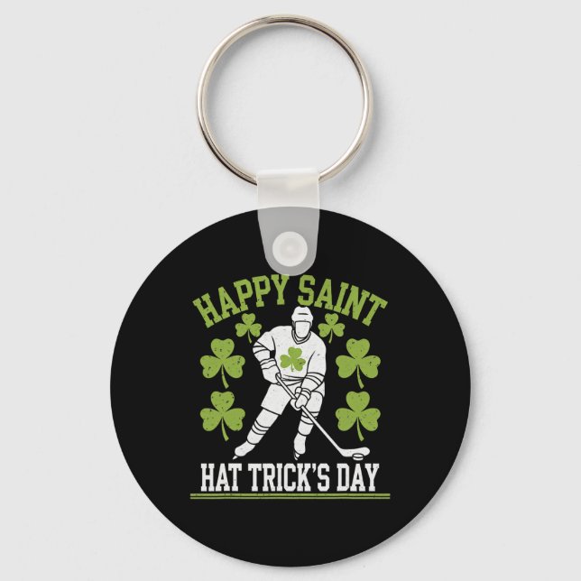 Llavero Happy Saint Hat Trick's Day St. Patrick's Day Hock (Anverso)