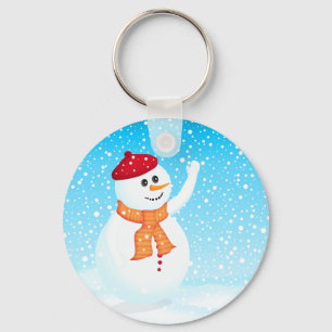 Llavero Happy Snowman Keychain