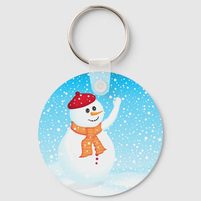 Llavero Happy Snowman Keychain (Anverso)