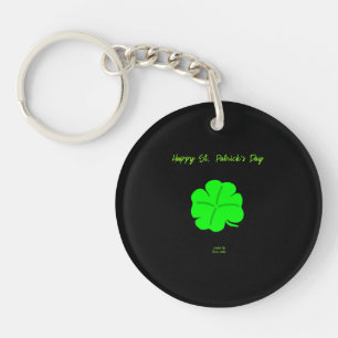 Llavero Happy St. Patrick's Day Circle Key Chain