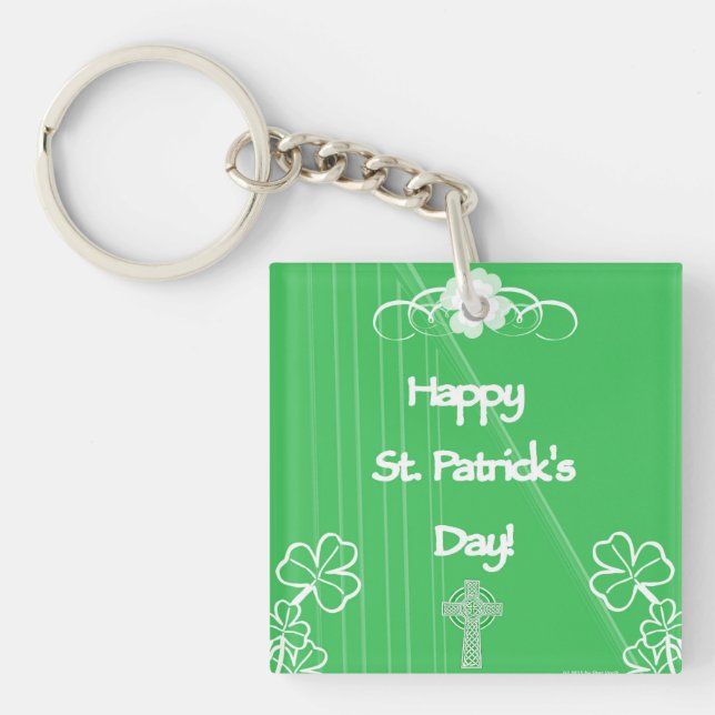 Llavero Happy St. Patrick's Day Key Chain (Frente)