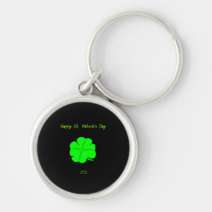 Llavero Happy St. Patrick's Day Premium Round Key Chain