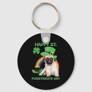 Llavero Happy St Pugstrick's Day Funny Pug Lover