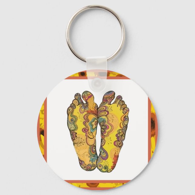 Llavero Happy Tappin' Hippy Feed Keychain (Anverso)