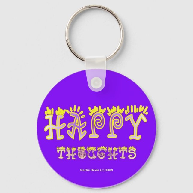 Llavero Happy Thoughts (6b) Keychain (Anverso)
