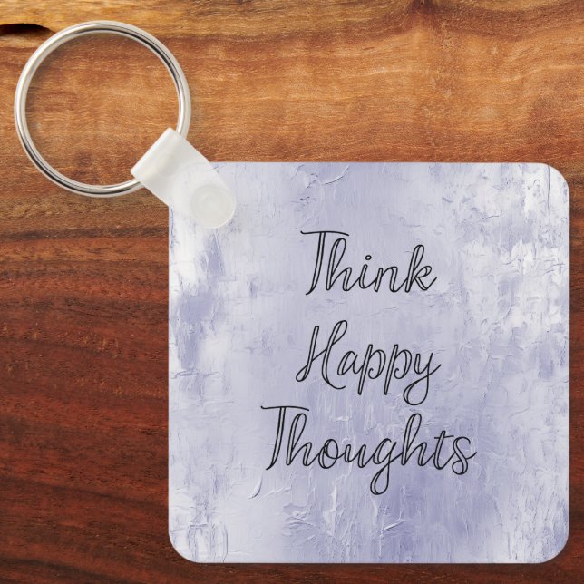 Llavero Happy Thoughts Dusty Lavender Purple (Anverso)
