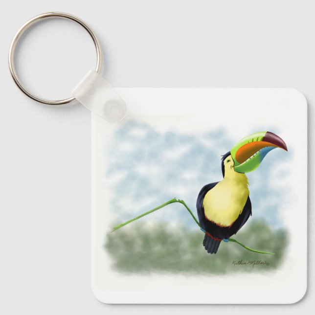 Llavero Happy Toucan Cartoon (Anverso)
