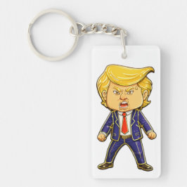 Llavero Happy Trump Lapel Pin Chibi Cartoon Funny Meme Pop