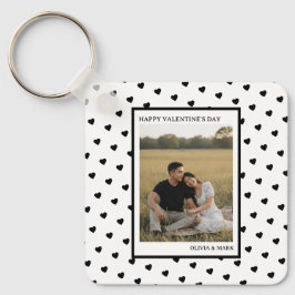 Llavero Happy Valentine’s Day Black Heart Design love