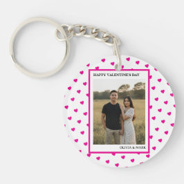Llavero Happy Valentine’s Day Pink Heart Custom love