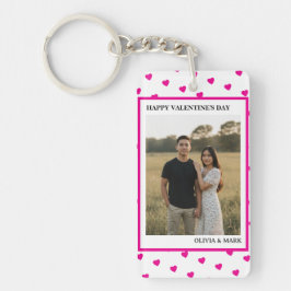 Llavero Happy Valentine’s Day Pink Heart Custom love