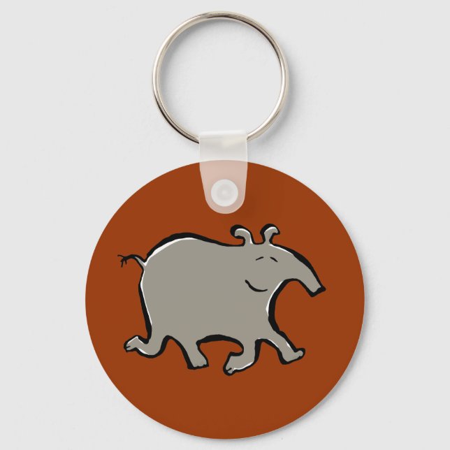 Llavero happy walking tapir (Anverso)