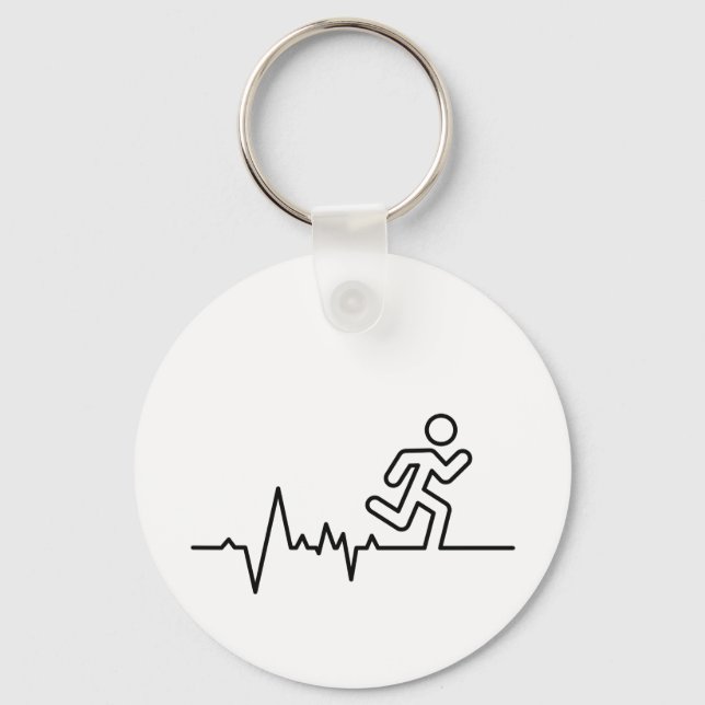 Llavero Hardlopen, triatlón de maratón deporte wedstrijd. (Anverso)