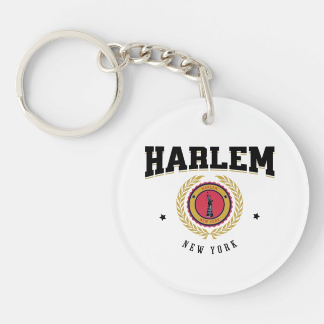 Llavero Harlem New York Black (Frente)