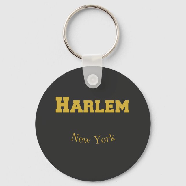 Llavero Harlem New York Gold (Anverso)