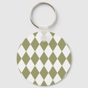 Llavero Harlequin Aguacate y Blanco