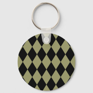 Llavero Harlequin Aguacate y Negro