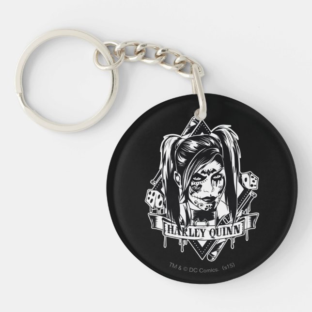 Llavero Harley Quinn Badge (Frente)