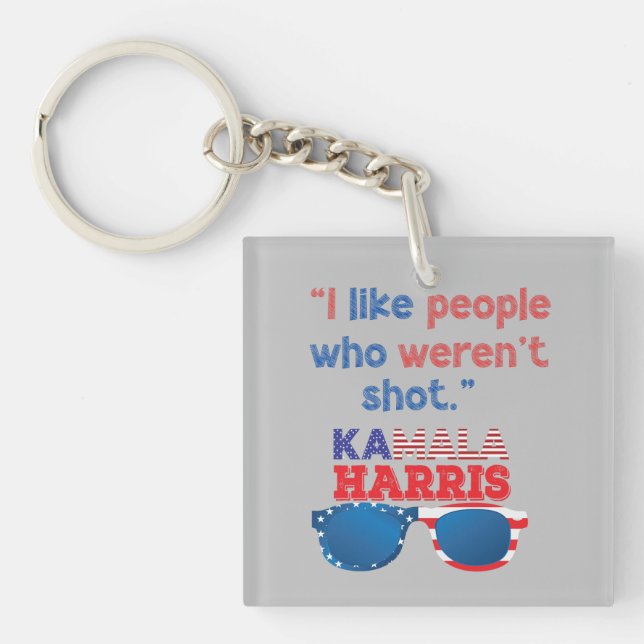 Llavero Harris 2024 Gracioso Me gustan las personas que no (Frente)