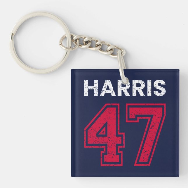 Llavero Harris 47 I - Kamala Harris Por Presidente (Frente)