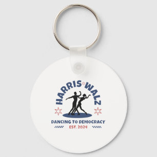 Llavero Harris Tim Walz Waltz 2024 Bailando A La Democraci
