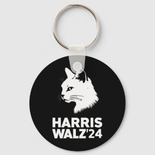 Llavero Harris Waltz 2024 Elección Divertido Gato Kamala T