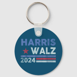Llavero Harris Waltz 2024 Elecciones Kamala Harris Navy Bl