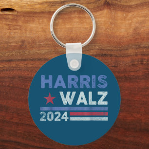 Llavero Harris Waltz 2024 Elecciones Kamala Harris Navy Bl