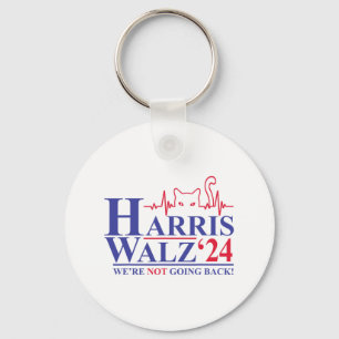 Llavero Harris Waltz 2024 No vamos a volver un gato gracio