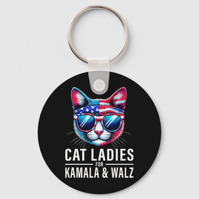 Llavero Harris Waltz Cat Lady Harris Waltz 2024 Kamala Har (Anverso)