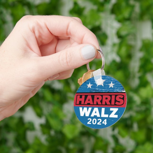 Llavero Harris Walz 2024 Elecciones Kamala Harris Tim Walt (Mano)