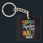 Llavero Harris Walz 2024 Kamala juntos podemos LGBT<br><div class="desc">Harris Walz 2024 Kamala juntos podemos elegir</div>