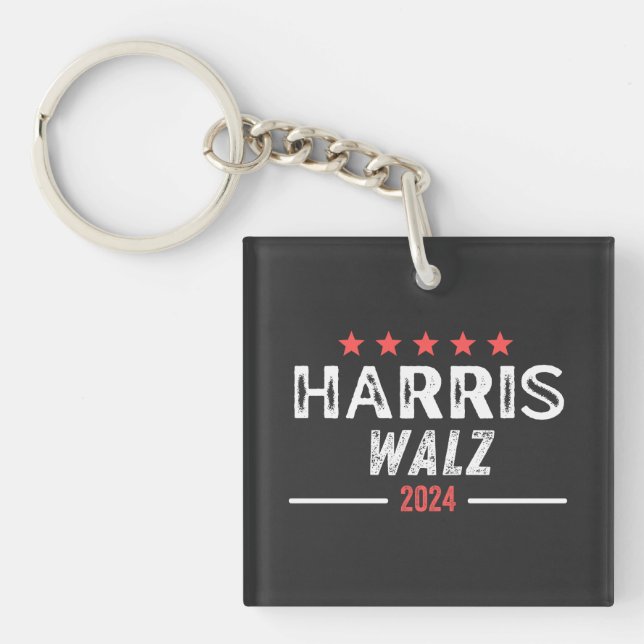 Llavero Harris Walz 2024, vicepresidente de Tim Walz (Frente)