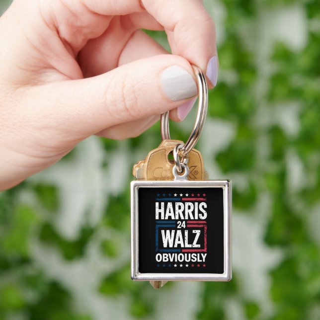 Llavero Harris Walz obviamente Harris Waltz Elecciones 202 (Mano)