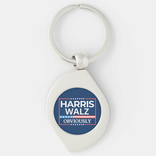 Llavero Harris Walz. Obviamente. Kamala Harris Tim Walz (Anverso)
