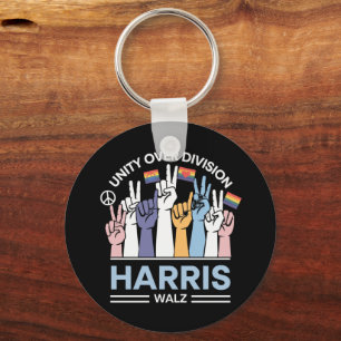 Llavero Harris Walz Waltz 2024 Unidad Sobre División