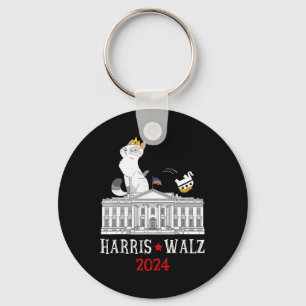 Llavero Harris Wheimer 2024 Elección Presidencial Gato Div