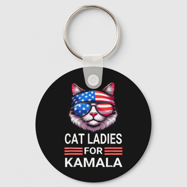 Llavero Harris Wheimer 2024 Funny Cat Election Kamala Harr (Anverso)
