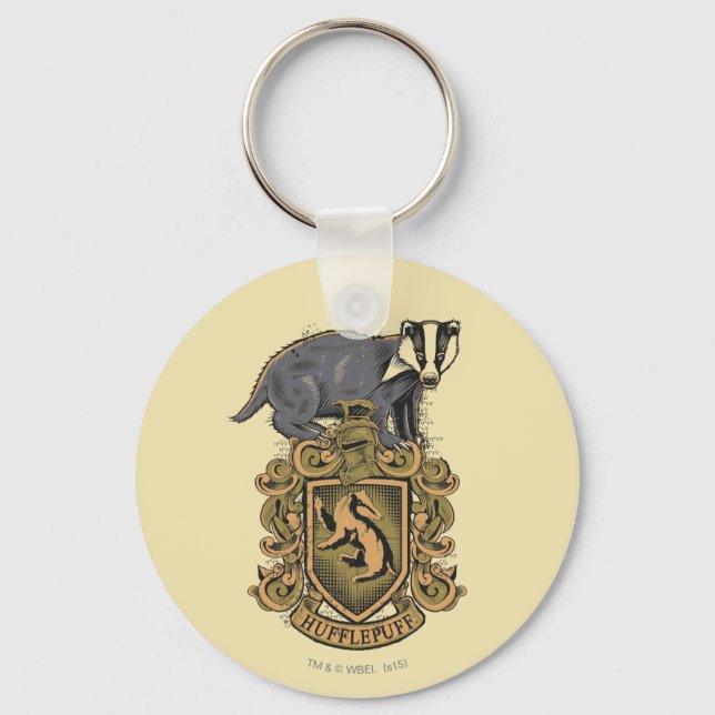 Llavero Harry Potter | Escudo de Hufflepuff con Badger (Anverso)