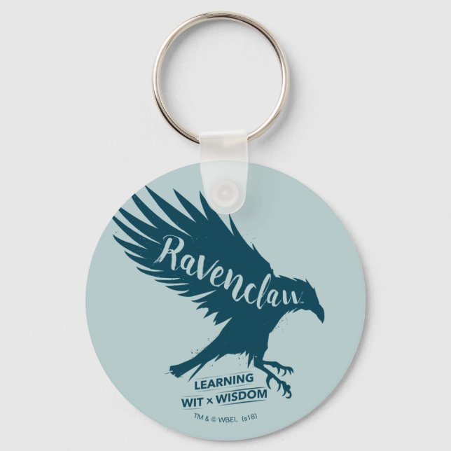 Llavero Harry Potter | RAVENCLAW™ Silhouette Typography (Anverso)