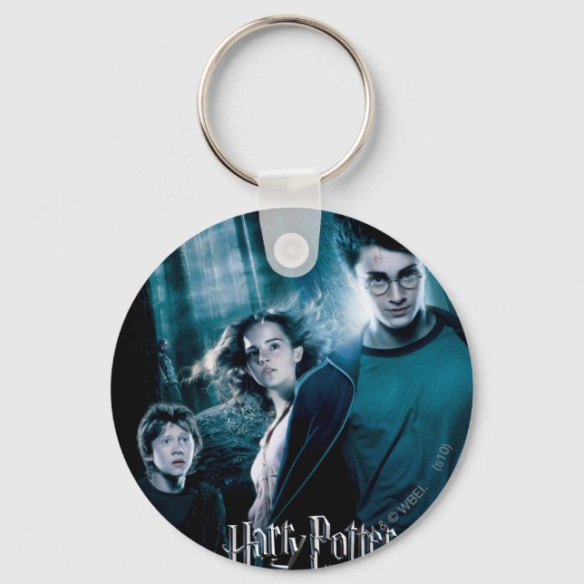 Llavero Harry Potter Ron Hermione En Forest (Anverso)