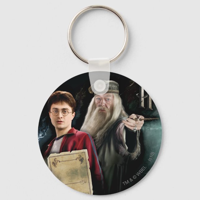 Llavero Harry Potter y Dumbledore (Anverso)