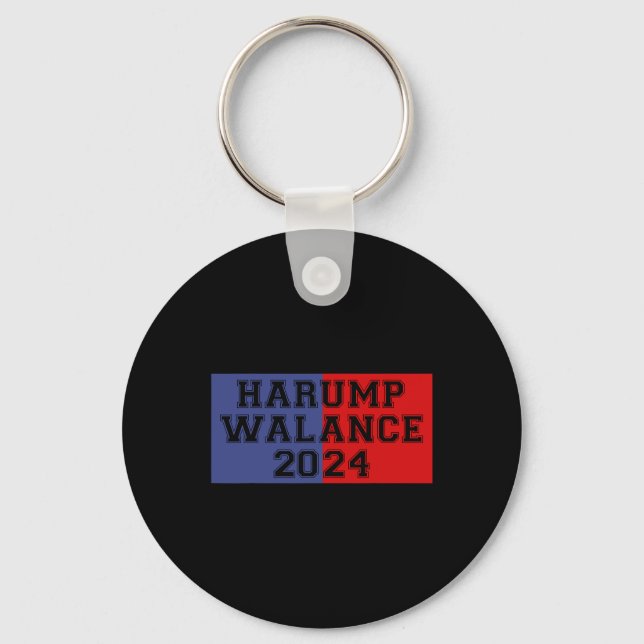 Llavero Harump Walance 2024 Shirt Harris Trump Wheimer Van (Anverso)