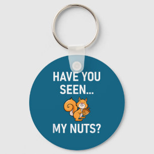 Llavero ¿Has Visto Mis Nueces, Ardilla Juego de Palabras D